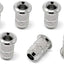 Virolas carga superior cromado para guitarra eléctrica set 6