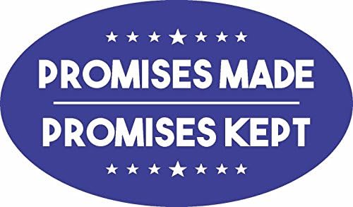 Imán coche/nevera con texto Trump Promises Made Promises Kept