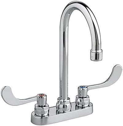 Grifo lavabo 1.5 GPM mango hoja muñeca cromado