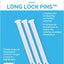Pasadores bloqueo largo mango vacío pack 3