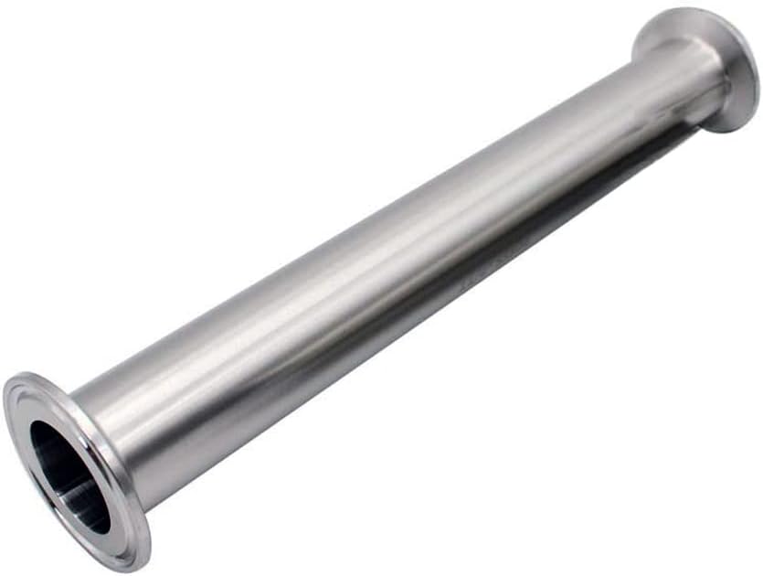 Tubo carrete sanitario acero inox 12pulg abrazadera