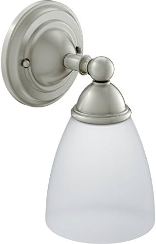 Accesorio baño doble montaje con luz vidrio esmerilado