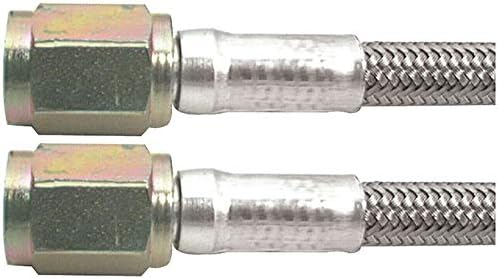 Manguera freno 9pulg acero inox trenzada forrada PTFE