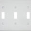 Placa pared interruptor 3 segmentos 80711-W blanco