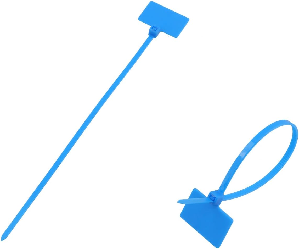 100 Etiquetas Azules para Cables de Nailon