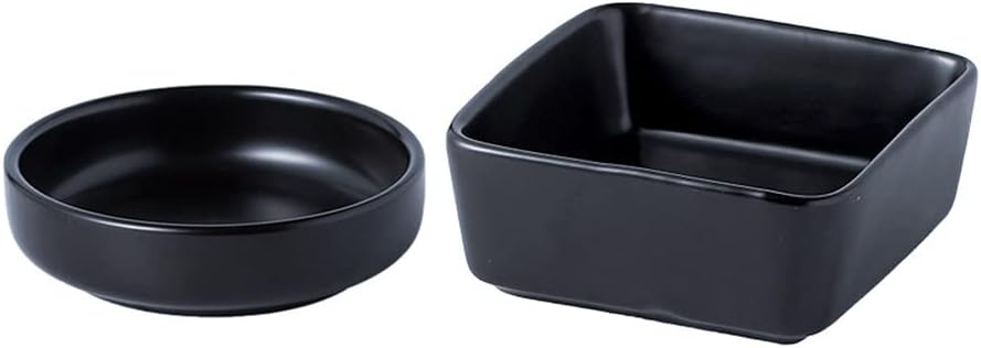 2 Pzas Soporte Clips Papel Cerámica Redondos y Cuadrados