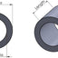 Espaciador aluminio 3/8x1/4 redondo para pernos 1/4 o M6