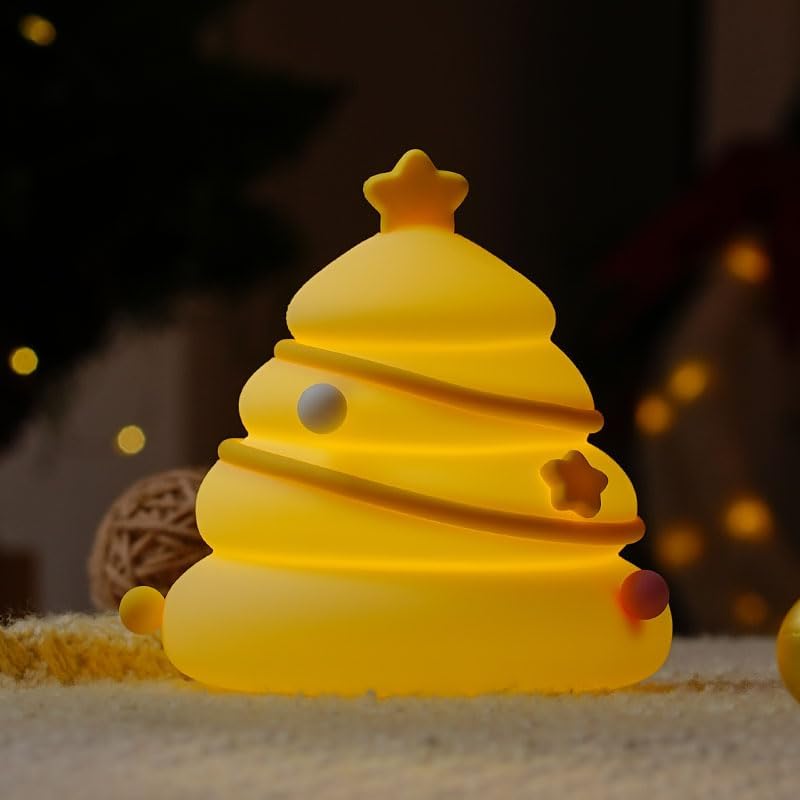 Luz nocturna LED para árbol Navidad recargable tactil