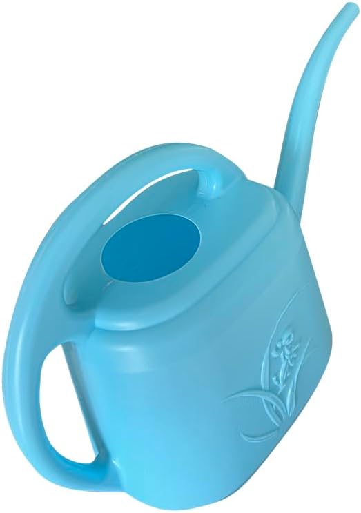Regadera 1gal azul cielo boquilla larga jardín