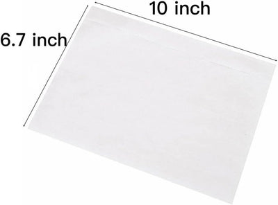 1000 Sobres 6.7x10pulg Transparentes para Cartas