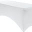 Mantel Elastano Ajustable Mesa Rectangular Exterior Blanco