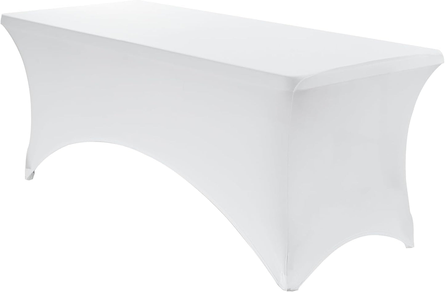 Mantel Elastano Ajustable Mesa Rectangular Exterior Blanco