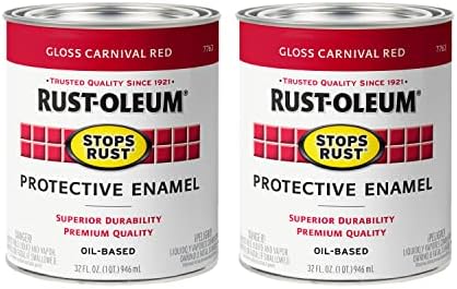 Pintura antióxido rojo carnaval brillante 2 pzas