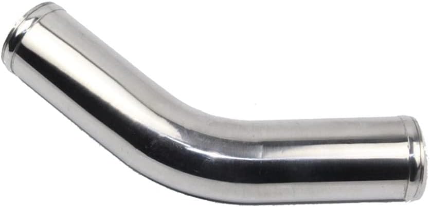 Tubo codo aluminio 45 grados 2" con cuentas para enfriador
