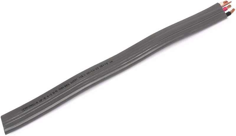 Cable UF-B 6/3 alimentador subterráneo 100pies
