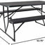 Mesa picnic plegable grano carbón 4.5ft adultos