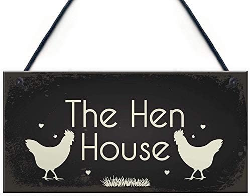 Placa madera rústica The Hen House 10x5