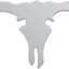 Recorte solapa barro cromada Long Horn Skull
