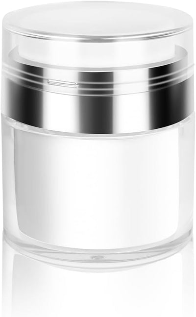 Frascos bomba sin aire recargables viaje 0.5oz con espátula