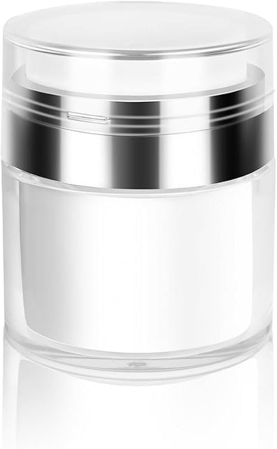 Frascos bomba sin aire recargables viaje 0.5oz con espátula