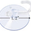 20 Ventosas Transparentes 1.2" con Ganchos para Hogar