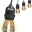 Cadena luces LED ámbar 24ft 12 luces