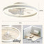 Ventilador techo luces candelabro 20pulg perfil bajo 6 velocidades