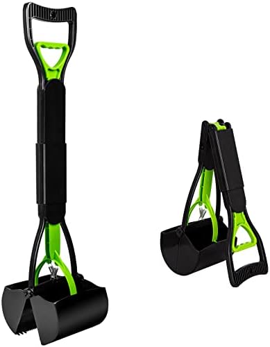 Recogedor excrementos perros 32 plegable resorte verde