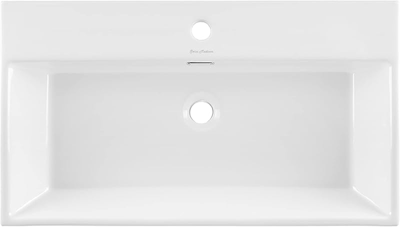 Lavabo rectangular pared 30pulg