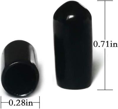 200 Tapas Boquilla Licor Goma Antipolvo Botella Aceite Negro