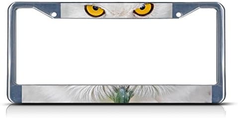 Cubierta placa matrícula diseño ojos búho