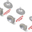Protector ojo acero inox set 3 pzas 1.024x0.669pulg