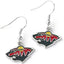 Aretes pendientes logo NHL mujer