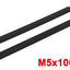 Tornillos hexagonales m5x100mm cabeza hueca 10 pzas negro