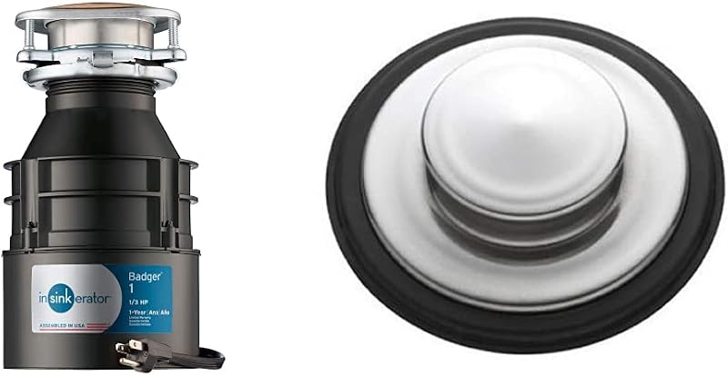 Triturador basura acero inox STP-SS con tapón fregadero