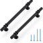 10 Manijas Gabinete Negro 8-13/16" Tiradores