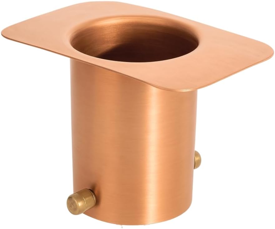 Adaptador canalón con perno latón para cadena de lluvia