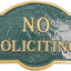 Placa no solicitando metal fundido pared comercial
