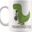 Taza entrenamiento T-Rex 11oz color blanco