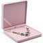 Caja terciopelo rosa para collar grande estuche joyas