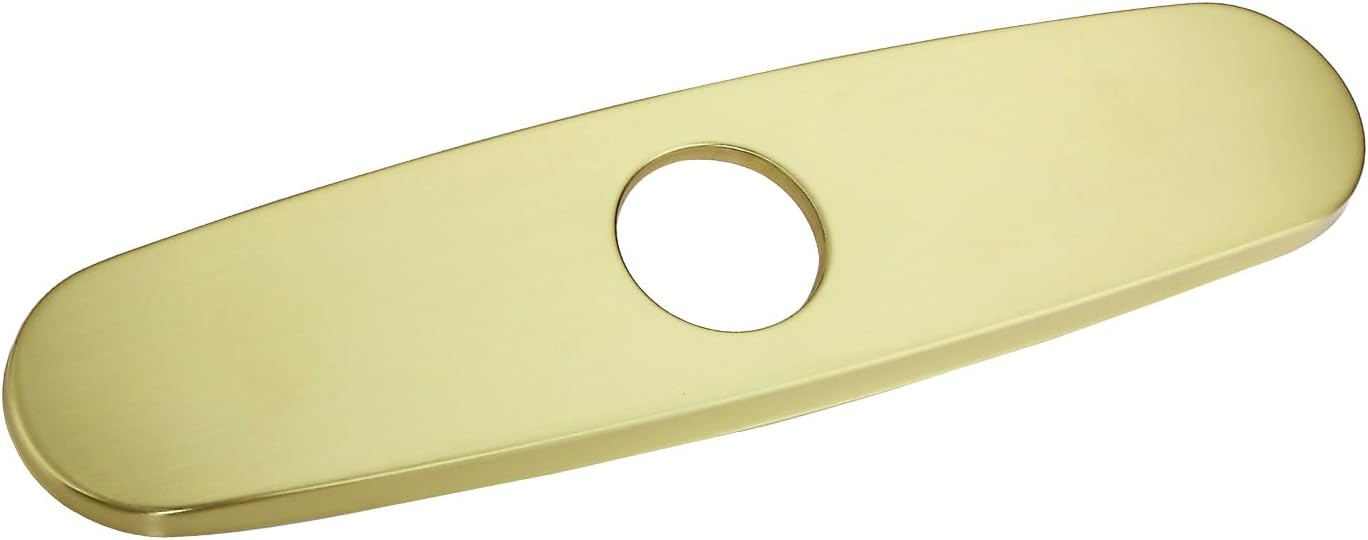 Cubierta grifo acero inox 10pulg para 1 o 3 agujeros color dorado