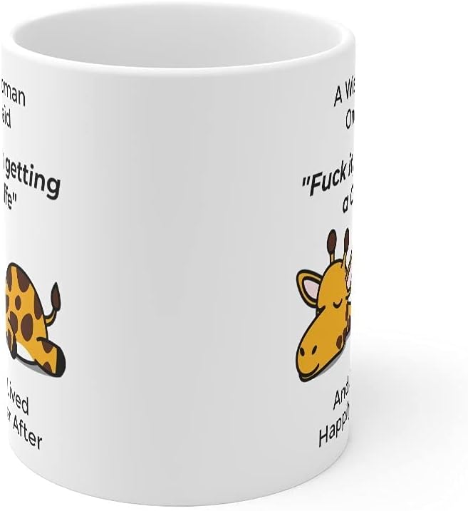 Taza café mujer dueña mascota jirafa 325ml