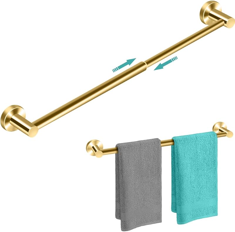 Soporte toalla ajustable 33.5-61cm resistente a oxidación