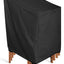 Funda silla apilable protector muebles exterior negro