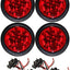 Set 4 Luces LED Redondas 4pulg para Remolque