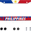 Marco matrícula con bandera Filipinas aluminio 2 agujeros