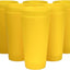 Vasos plástico 32oz grandes para beber sin BPA set 12 amarillo