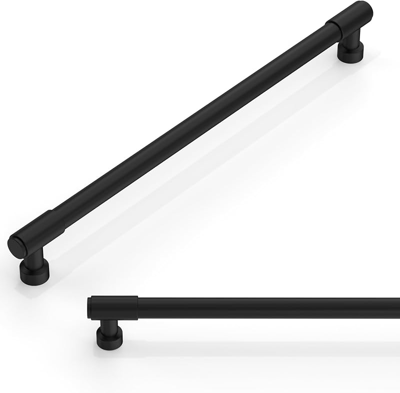 10 Tiradores Gabinete Cocina 10pulg Negro Mate