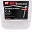 Tornillos acero inox T20 Star Drive para madera #8x2