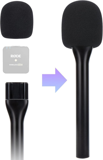 Soporte micrófono inalámbrico con filtro pop para Wireless Go 2/Pro